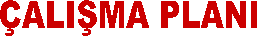 �ALI�MA PLANI